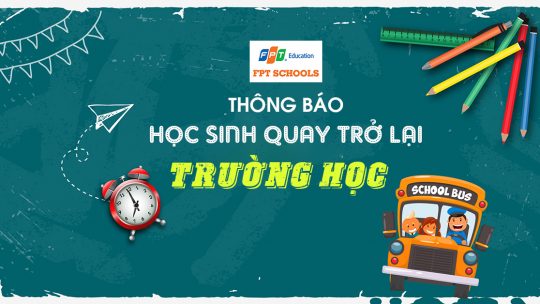 Thông báo về việc học sinh quay trở lại trường học