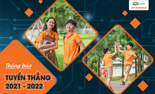 Thông báo tuyển thẳng năm học 2021-2022