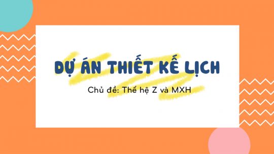 Dự án thiết kế lịch