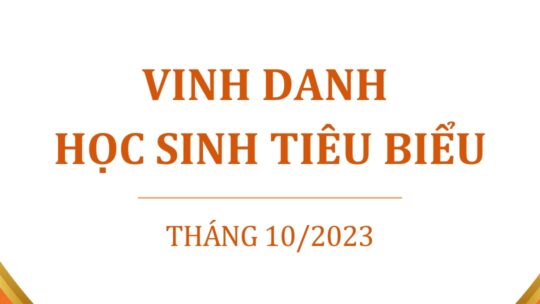 VINH DANH HOC SINH TIEU BIEU