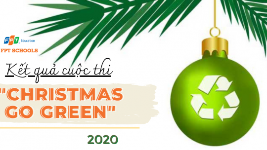 banner christmas go green