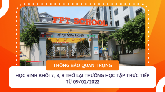 học sinh khối 7 8 9 trở lại trường học