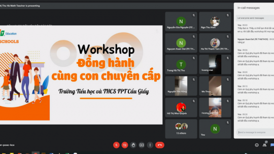 Hội thảo trực tuyến đồng hành cùng con chuyển cấp